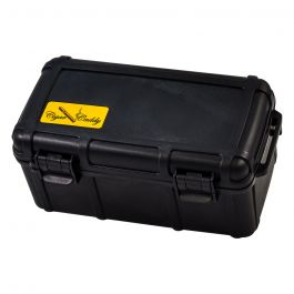 Cigar Caddy 15 Cigar Waterproof Travel Humidor Black