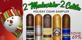 2 Montecristo 2 Cohiba Holiday Cigar Sampler 50 cigars