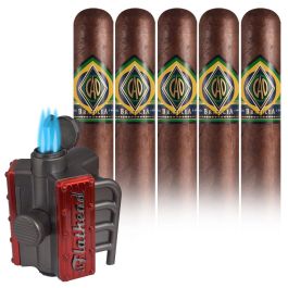 CAO Brazilia Gol! and Engine Block Lighter pack of 5