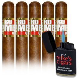 Promo! Romeo By Romeo Y Julieta Robusto and Mike's Torch Lighter pack of 5