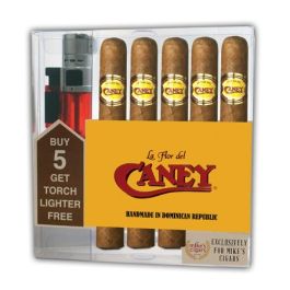 La Flor Del Caney Collection With Lighter Natural box of 5
