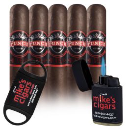 Punch Diablo Diabolus - Robusto and Mike's Lighter and Cutter pack of 5