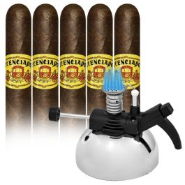 Licenciados Supreme Maduro 500 and Super Burner Tabletop Lighter pack of 5