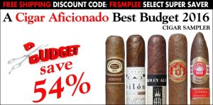 A Cigar Aficionado Best Budget 2016 Cigar Sampler