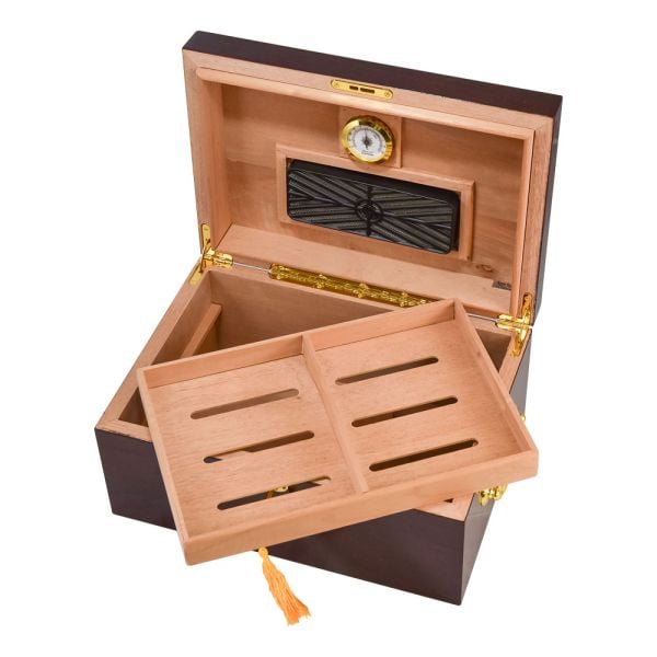 humidor tobacco Deauville 100 Cigar High Gloss Humidor With Tobacco Lea