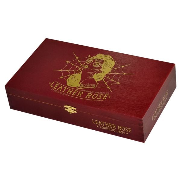Deadwood by Drew Estate Leather Rose Torpedo Maduro - M