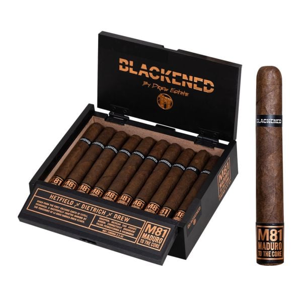 Blackened Maduro M81 By Drew Estate Corona Double