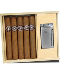 Montecristo 5 Cigar Collection With Torch Lighter