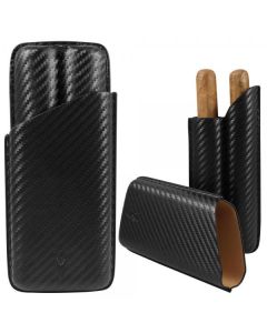 Lotus 70 Ring Carbon Fiber 2 Finger Cigar Case