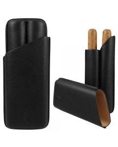 Lotus 62 Ring 2 Finger Cigar Case Black