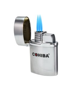 Cohiba T3 Triple Torch Lighter Silver