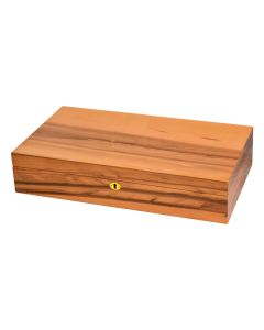 Winchester Apple Wood Humidor with Gold Trim
