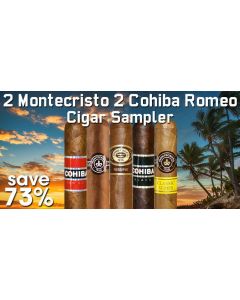 2 Montecristo 2 Cohiba Romeo Cigar Sampler
