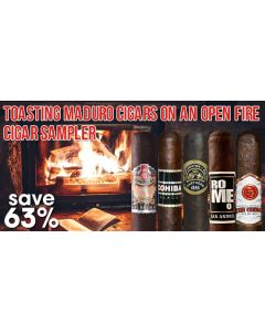 Toasting Maduro Cigars On an Open Fire Cigar Sampler
