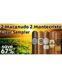 2 Macanudo 2 Montecristo Cigar Sampler