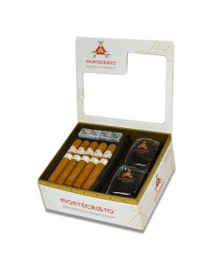 Montecristo White Toro Cigars Whiskey Gift Set