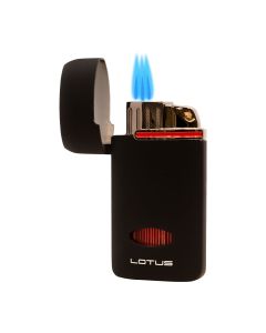 Lotus Matrix Triple Torch Lighter with Punch
