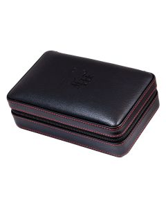 My Father Travel Humidor Black Leather