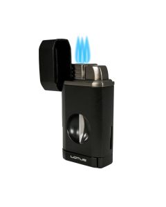 Lotus Rocket Triple Torch Lighter with V-Cutter