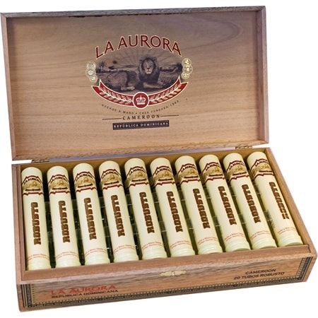 La Aurora Cameroon Robusto Tube Natural - Mike's Cigars