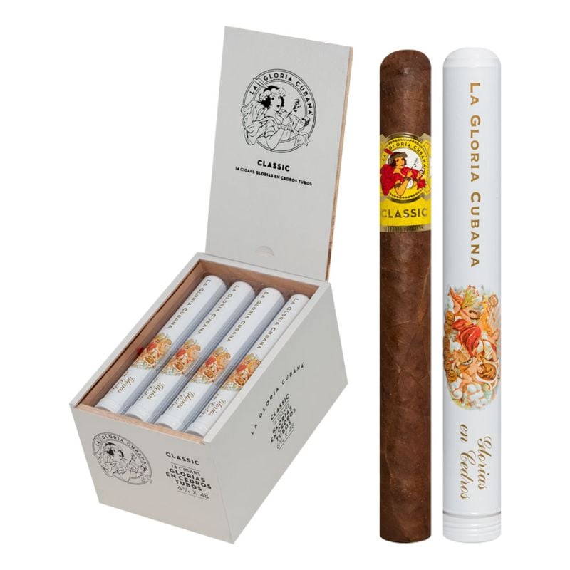 La Gloria Gloria En Cedros 14 Tube Natural - Mike's Cigars