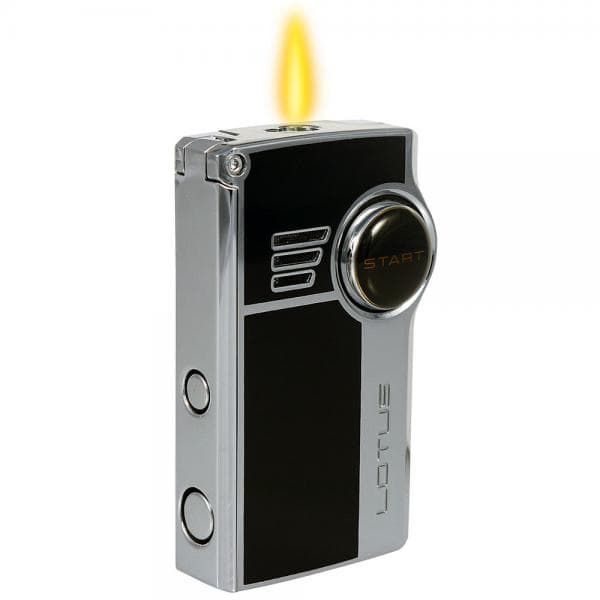 Lotus L5100 Genesis Double Torch Lighter with Punch Black