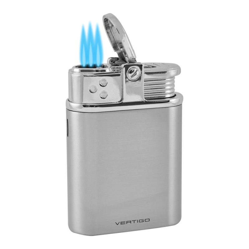 Vertigo Stealth Triple Torch Table Lighter Chrome