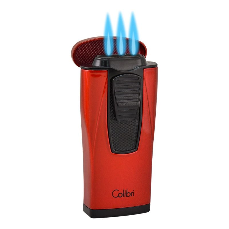 Colibri Monaco Triple Torch Lighter Red - Mike's Cigars