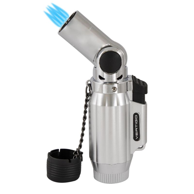 Vertigo Intimidator Quad Torch Lighter Chrome