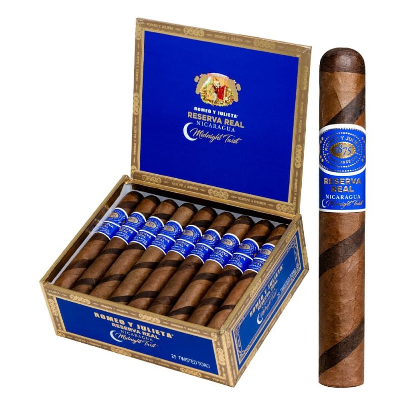 Romeo y Julieta Reserva Real Nicaragua Midnight Twist Twisted Toro Natural