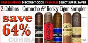 2 Cohibas Camacho and Rocky Cigar Sampler