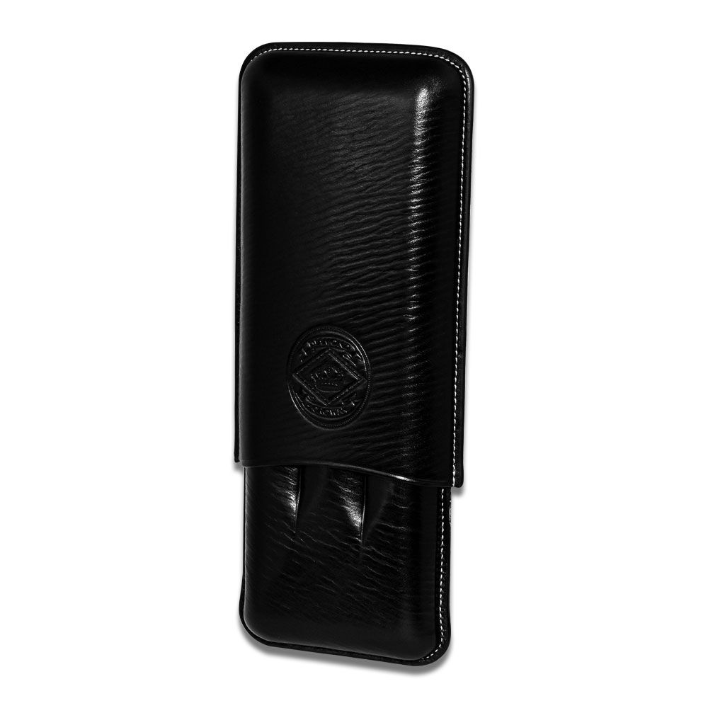 Diamond Crown Churchill Black Leather Cigar Case - CigarPlace.com