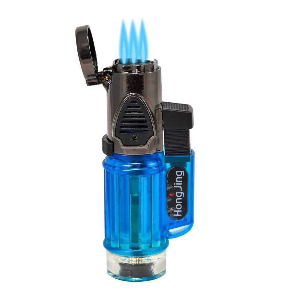 Godzilla Lighter Triple Torch Blue - Mike's Cigars