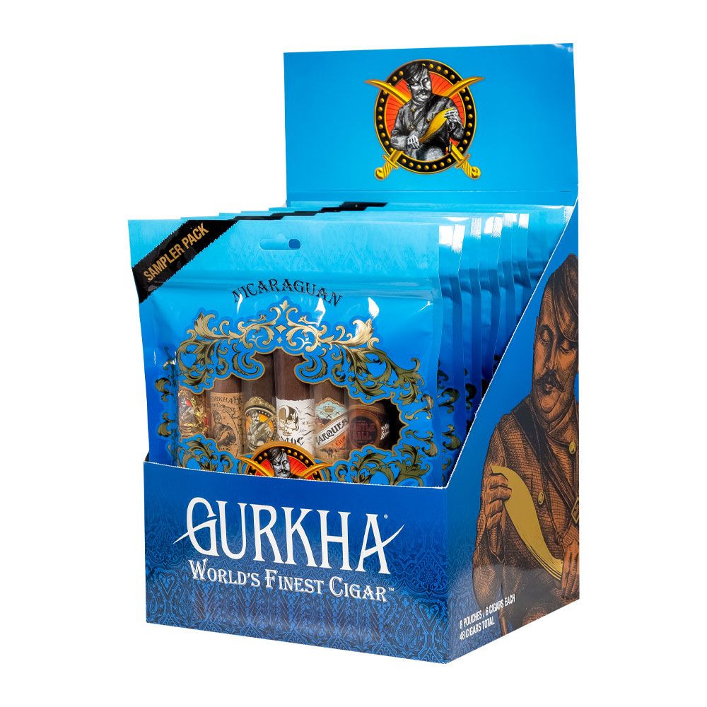 Gurkha Nicaraguan Fresh Pack Sampler Blue - Mike's Cigars