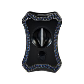 Gunmetal and Blue Carbon Fiber