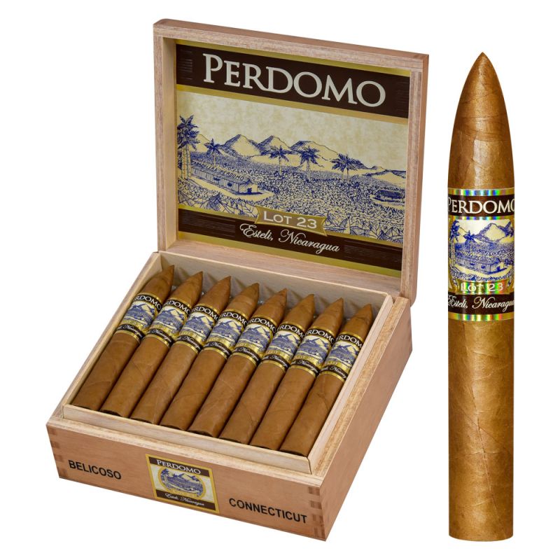 Perdomo Lot 23 Belicoso Connecticut cigar product image from Mike's Cigars