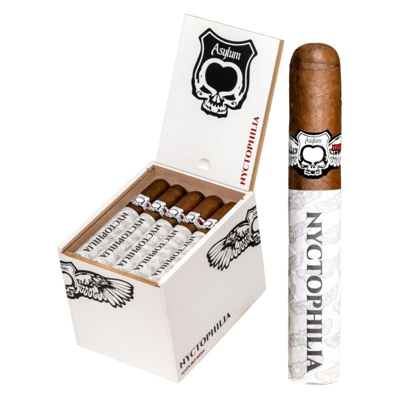 Asylum Nyctophilia 60x6 Maduro - Mike's Cigars