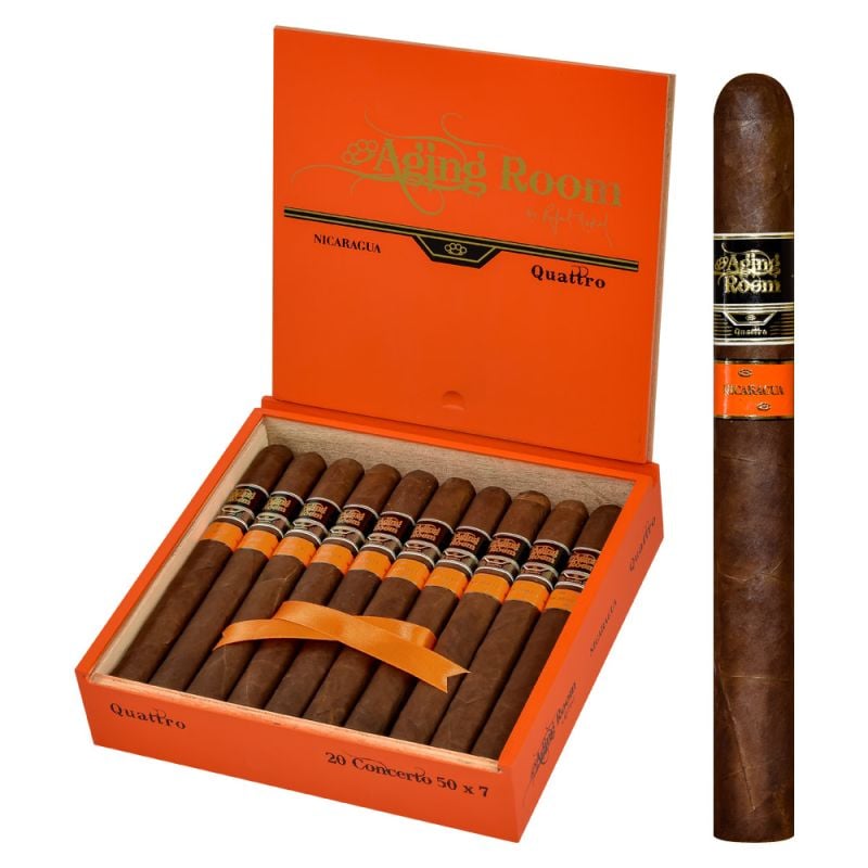 Aging Room Quattro Nicaragua Concerto - Churchill Natural cigar