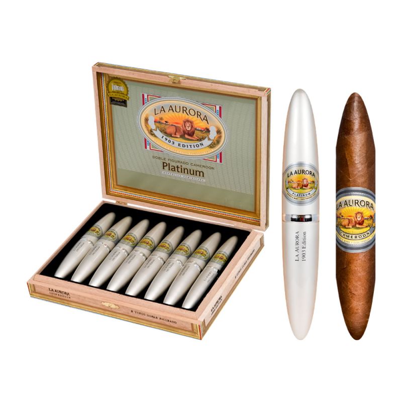 La Aurora Preferidos Platinum Cameroon No. 2 Tubes Natu