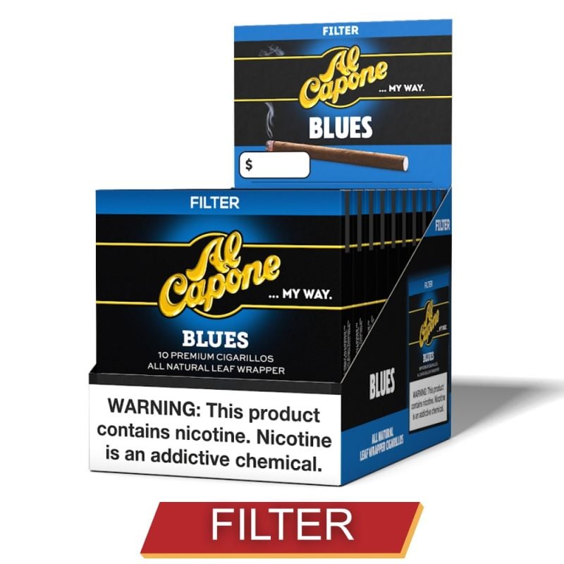 Al Capone Blues Filter 10 Natural cigar product image from Mike's Cigars