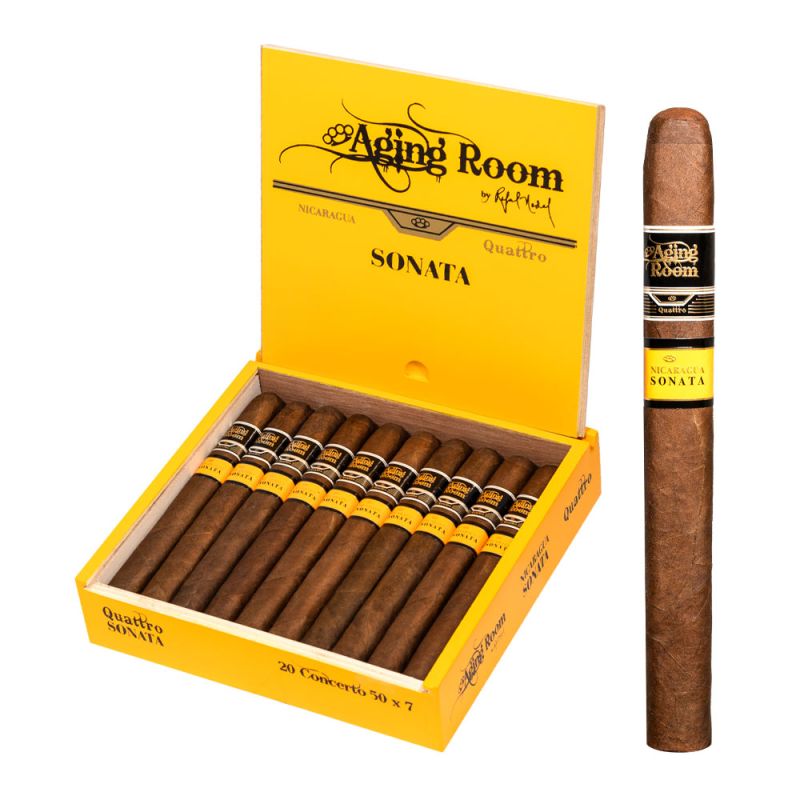 Aging Room Quattro Nicaragua Sonata Concerto – Churchill Natural cigar