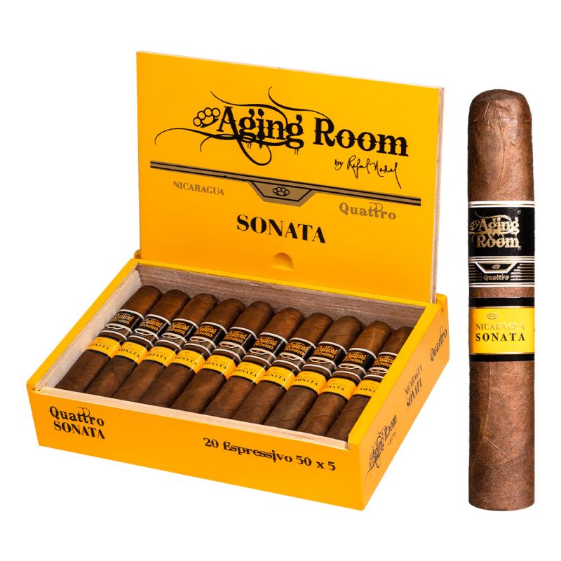 Aging Room Quattro Nicaragua Sonata Espressivo – Robusto Natural cigar
