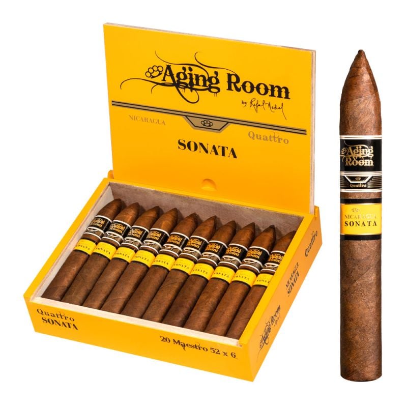 Aging Room Quattro Nicaragua Sonata Maestro – Torpedo Natural cigar