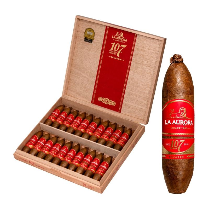 La Aurora 107 Ecuador Zeppelin Natural - Mike's Cigars