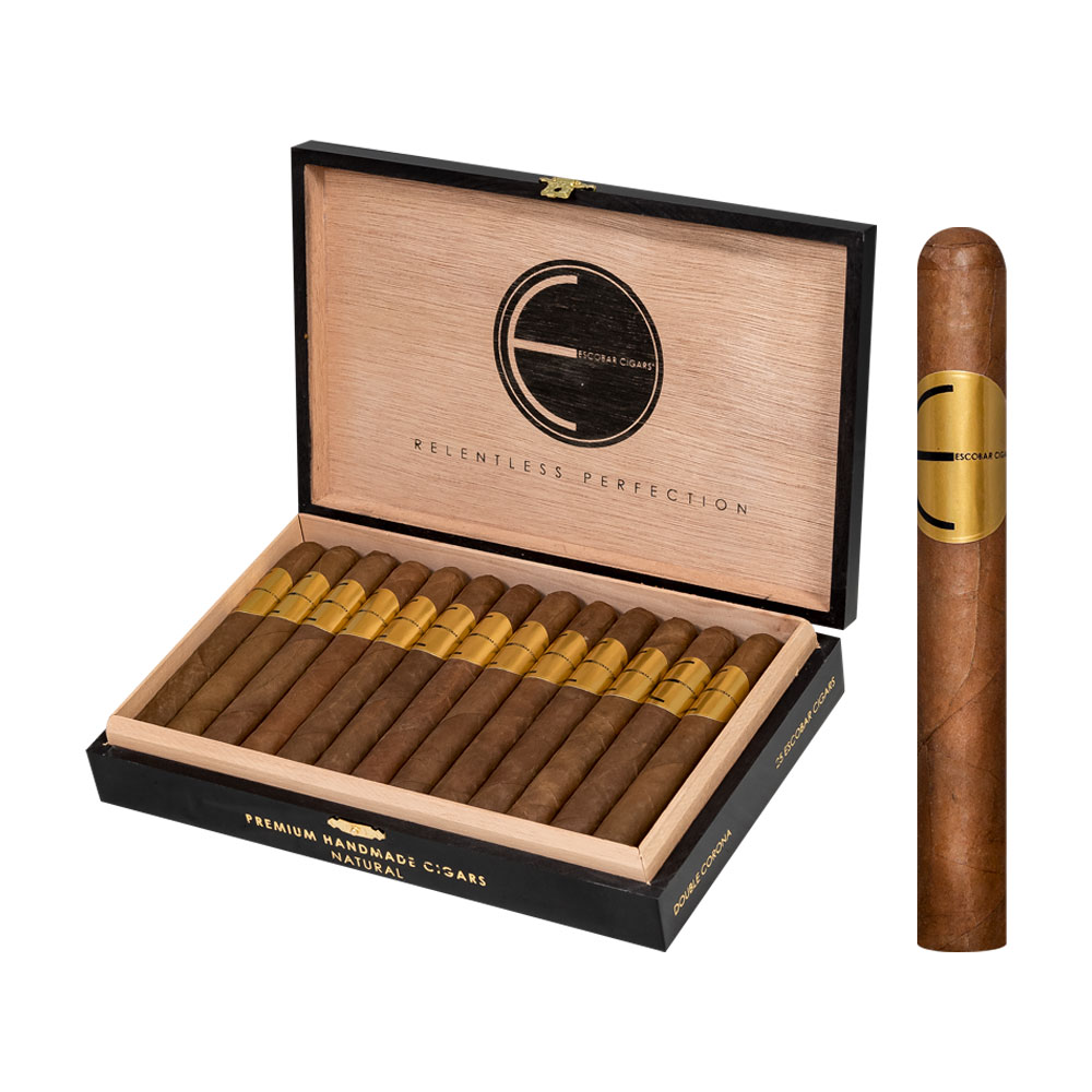 BONUS BUY! Escobar Double Corona Box of 25 ($250.00 value) for only $119.95 with box purchase of participating brands of Escobar
*boxes 20 cigars or more, while supplies last