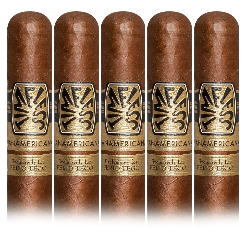 Add a Ferio Tego Timeless Panamericana 5 pack ($76.50 value) for only $4.99 with box purchase of participating brands of Ferio Tego 
*boxes 20 cigars or more, while supplies last