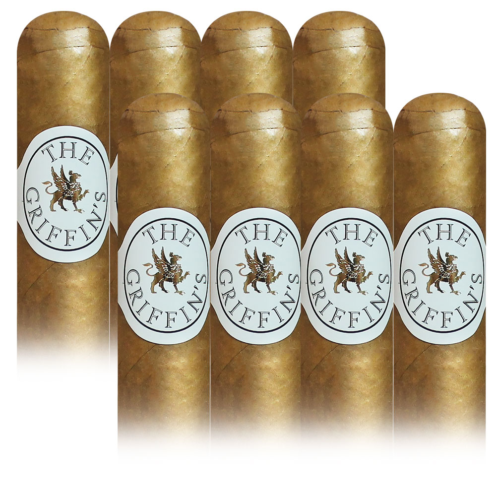 Add a Griffin's 8 pack ($110.40 value) for only $1.99 with box purchase of participating brands of Griffin's
*boxes 20 cigars or more, while supplies last