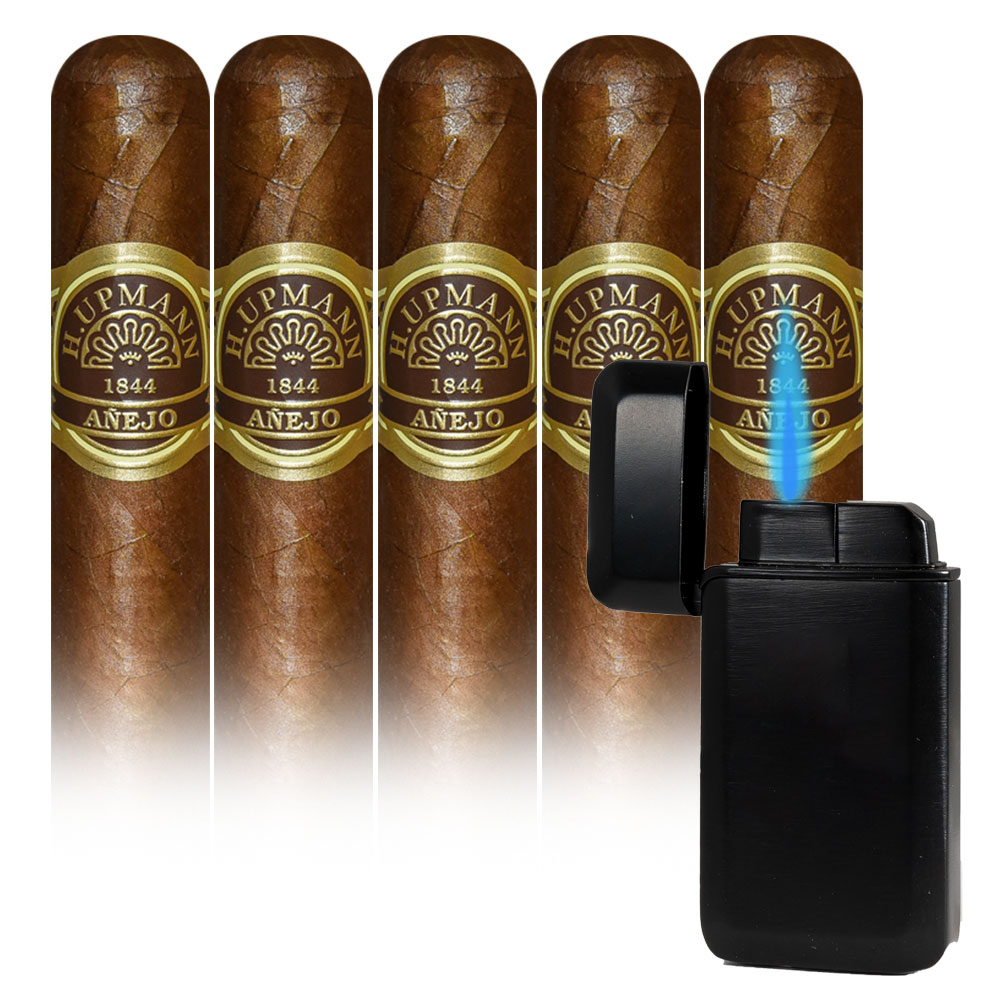Add an H Upmann 1844 Anejo 5 pack and Falcon Torch Lighter ($60.25 value) for only $4.99 with box purchase of participating brands of H Upmann
*boxes 15 cigars or more, while supplies last