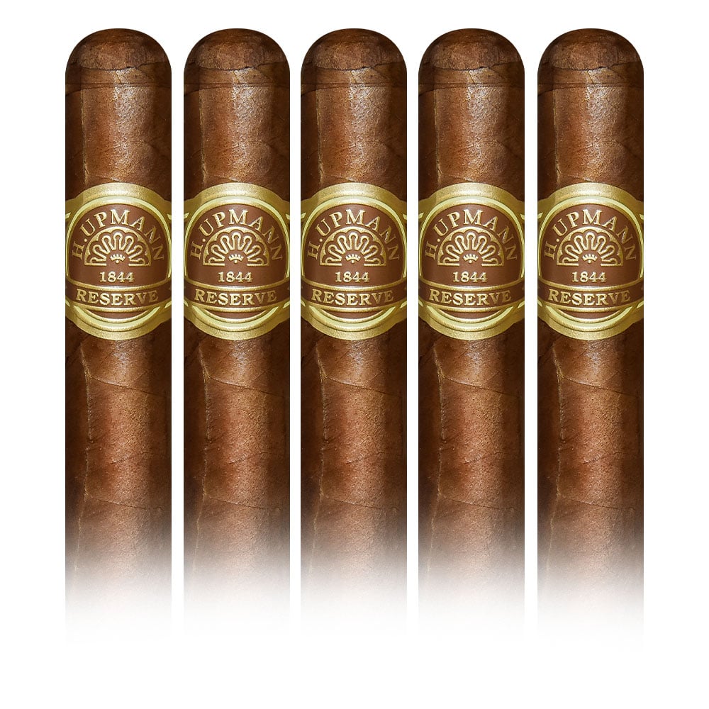 Add an H Upmann 1844 Reserve 5 pack ($54.50 value) for only $4.99 with box purchase of participating brands of H Upmann
*boxes 15 cigars or more, while supplies last