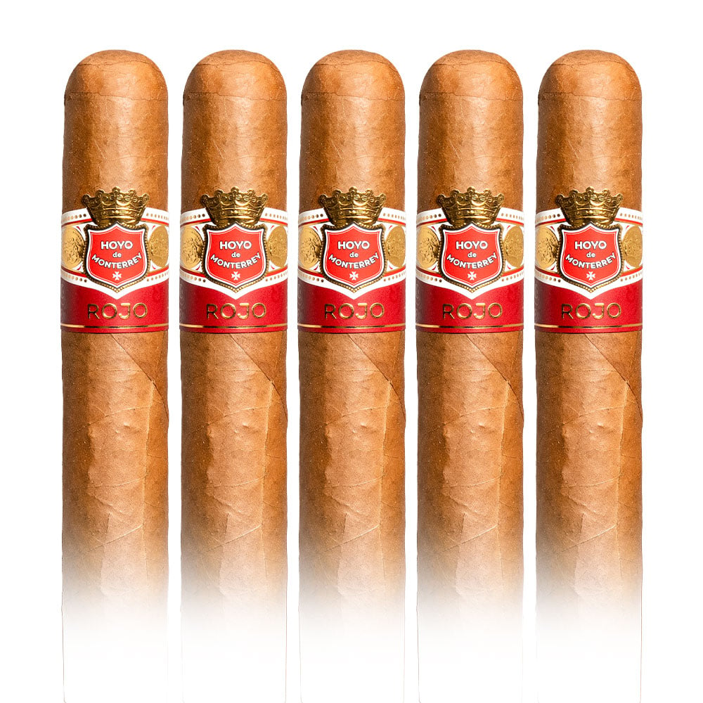 Add a Hoyo De Monterrey Rojo 5 pack ($39.50 value) for only $4.99 with box purchase of participating brands of Hoyo de Monterrey, Excalibur
*boxes 20 cigars or more, while supplies last